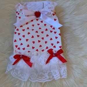 Valentine’s dog dress